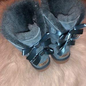 Blue Bow Uggs
